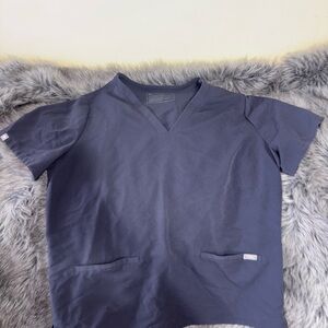 Figs Technical Collection Dark Blue Scrub Top